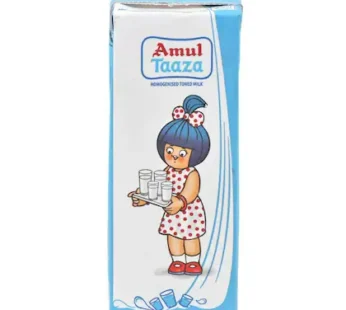 Amul Taaza Homogenised Toned Milk, 200 ml (Tetra)