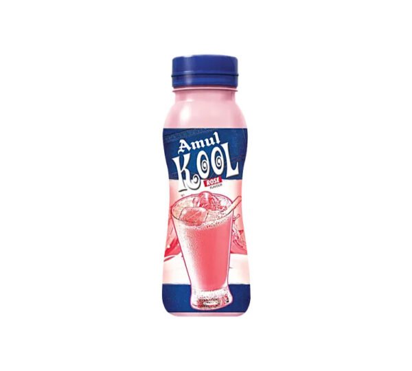 Amul Kool Rose Flavoured Milk 180 ml (Bottle)