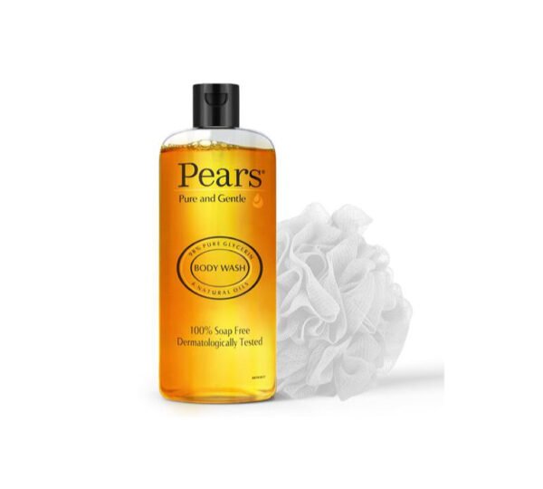 Pears Pure & Gentle Body Wash - with Free Loofah